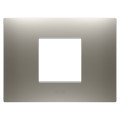 Plaque ego rectangulaire 2p acier