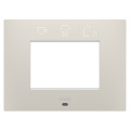 Plaque ego smart rect. 3p beige naturel