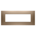 Plaque ego rect. 7 modules cuivre doux