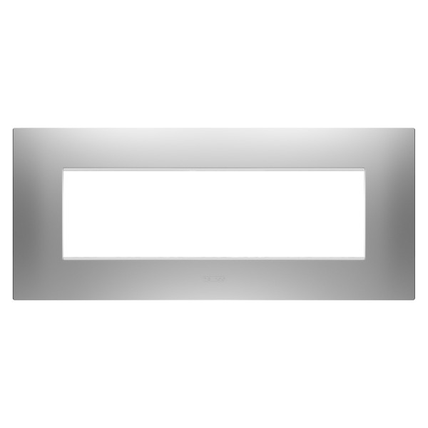 Plaque ego rect. 7 modules gris