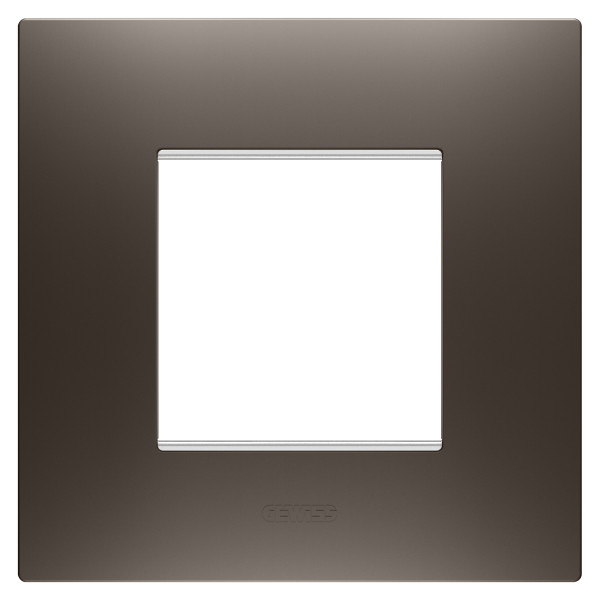 Plaque ego 2p teinte marron