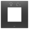 Plaque ego smart 2p noir