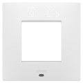 Plaque ego smart 2p blanc satin