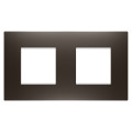 Plaque ego 2+2p h teinte marron