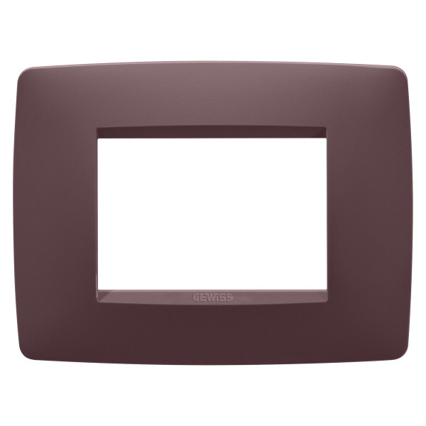 Plaque one rect. 3p rouge toscane