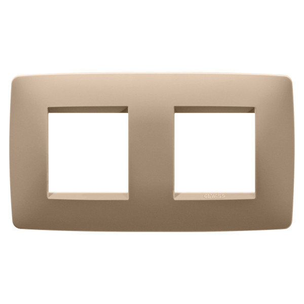 Plaque one 2+2p h cuivre doux