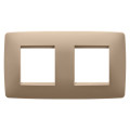 Plaque one 2+2p h cuivre doux