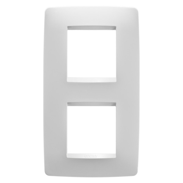 Plaque one 2+2p v blanc satin