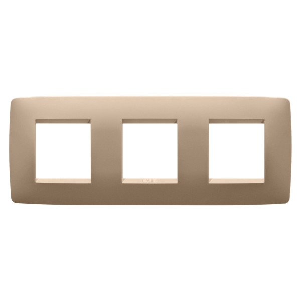 Plaque one 2+2+2p h cuivre doux