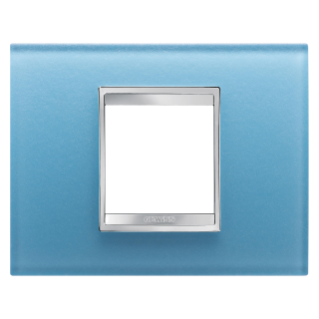 Plaque Lux 2p Verre Aigue-marine