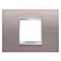 Plaque Lux 2p Metal Aluminium BrossÉ