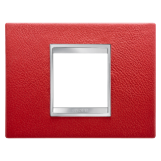Plaque Lux 2p Cuir Rubis