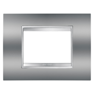 Plaque lux 3p chrome