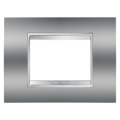 Plaque lux 3p chrome