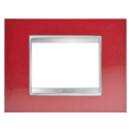 Plaque lux 3p metal red glamour