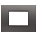 Plaque lux rectangulaire 3p métal canon