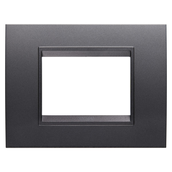 Plaque lux rect. 3p ardoise absolue