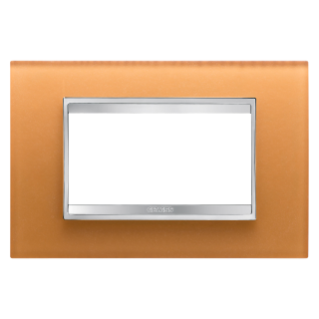 Plaque Lux 4p Verre Ocre