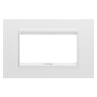 Plaque lux 4p metal bl satin.monochr