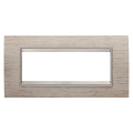Plaque lux rect. 6p bois chêne clair
