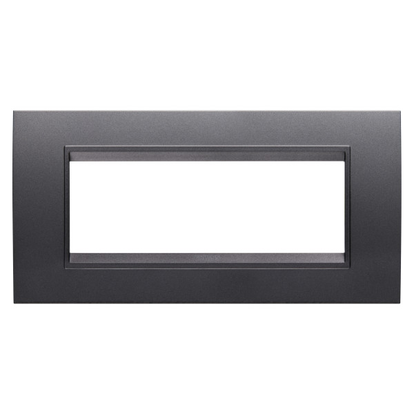 Plaque lux rect. 6p ardoise absolue