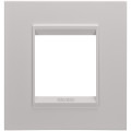 Plaque lux 2p métal beige naturel