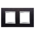 Plaque Lux Int. 2+2p H Aluminium Noir