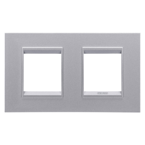 Plaque lux 2+2p h titane