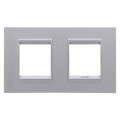 Plaque lux 2+2p h titane