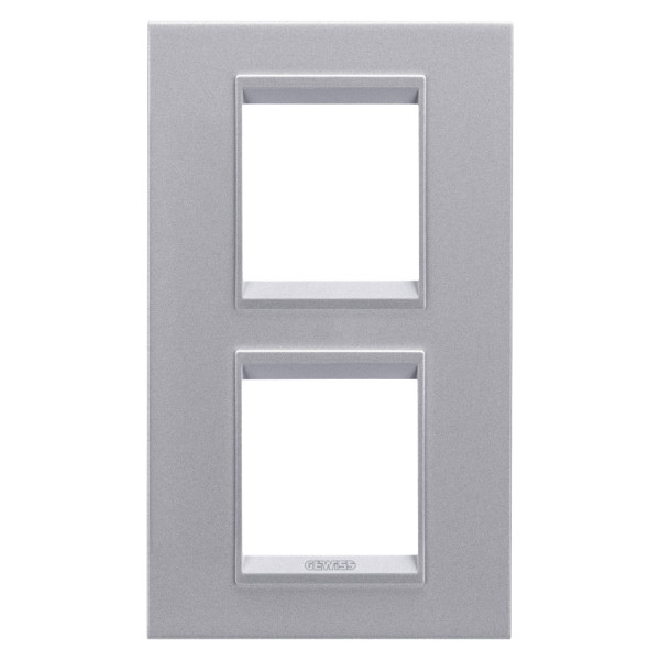 Plaque lux 2+2p v titane