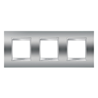 Plaque Lux Int. 2+2+2p H Chrome