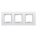 Plaque Lux Int. 2+2+2p H Cuir Blanc