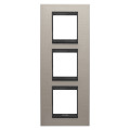Plaque lux 2+2+2p v métal aluminium