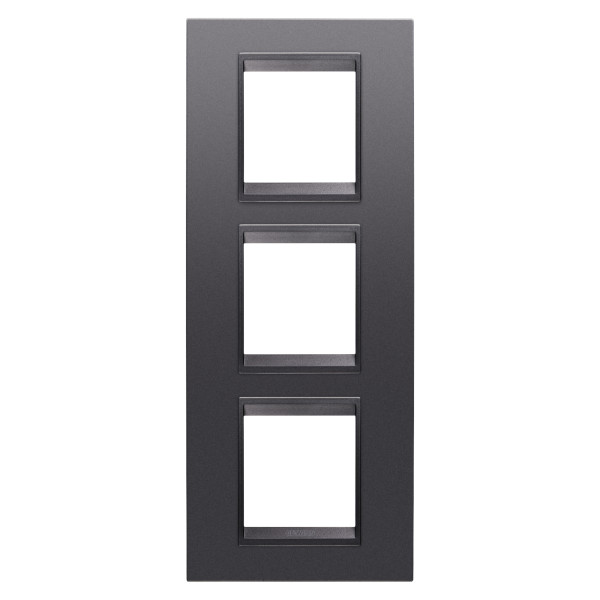 Plaque lux 2+2+2p v ardoise absolue