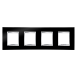 Plaque Lux Int. 2+2+2+2p H Noir Toner