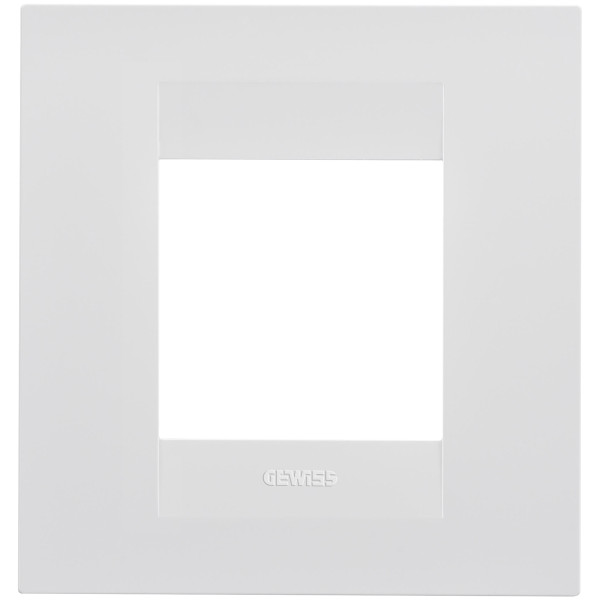 Plaque geo 2p blanc satin
