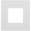 Plaque geo 2p blanc satin