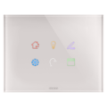 Ice touch plate knx - glass - 6 touch areas - natural beige - chorus