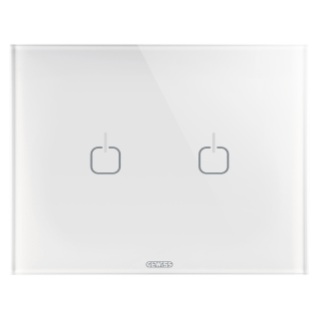 Plaque ice touch 3p blanc 2 symb.