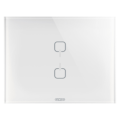 Plaque ice touch knx blanc 2 symb.