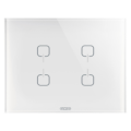 Plaque ice touch knx blanc 4 symb.
