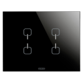 Plaque ice touch knx noir 4 symb.