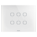 Plaque ice touch knx blanc 6 symb.