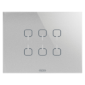 Plaque ice touch knx titane 6 symb.