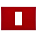 Plaque 1 pos.rouge bordeaux system virna