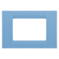 Plaque 3 pos.bleu ciel system virna