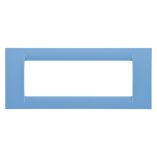 Plaque 6 pos.bleu ciel system virna