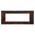 Plaque 6 pos.ronce de noyer system virna