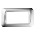 Plaque 4 pos.chrome soft top system