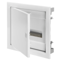 Enclosure for brickwork walls 12 modules - with blank door and metal frame - ip40